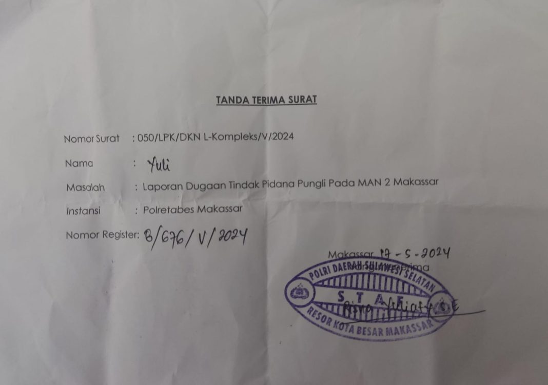 Dekan UNM Tersandung Kasus Dugaan Pungli Komite MAN 2 Makassar